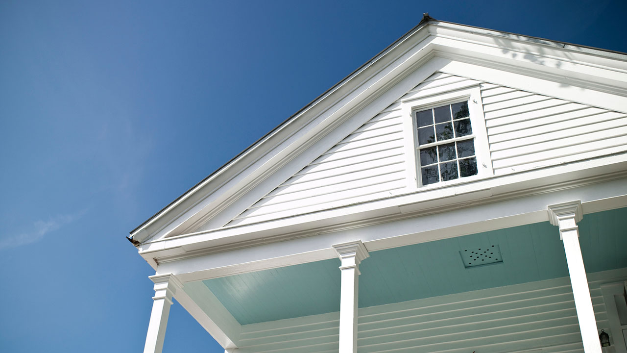 Key West, Florida Blue Porch Ceiling on Historic Home
